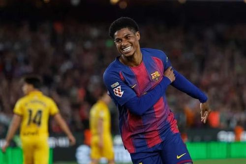 Tiền đạo Marcus Rashford trong màu áo Barcelona mùa bóng 2025-2026.