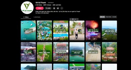 Các clip được Team Nguyễn Quang Thành đăng tải trên kênh Tiktok Về xứ Thanh thu hút hàng trăm nghìn lượt xem.
