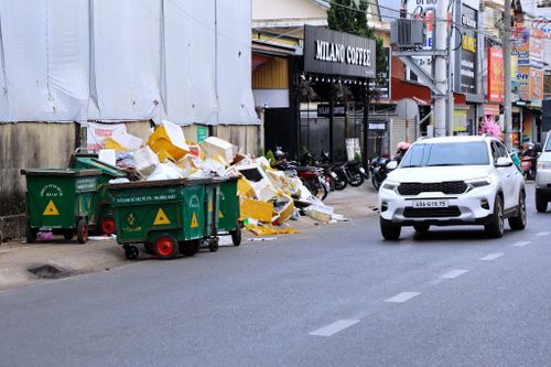 Rác thải sinh hoạt phát sinh tại trung tâm Đà Lạt nhiều và có một số thời điểm không kịp thu gom, gây ra tình trạng ô nhiễm môi trường, mất mỹ quan đô thị