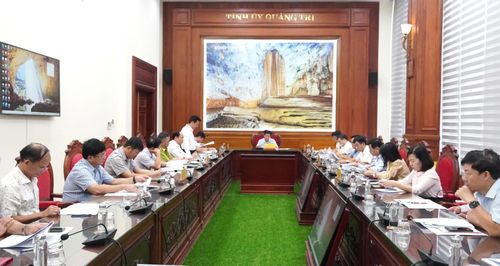 Quang cảnh buổi làm việc - Ảnh: Q.V