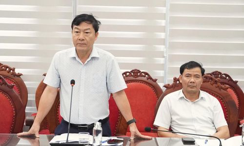 Đại biểu phát biểu tại buổi làm việc - Ảnh: Q.V