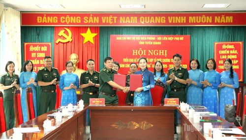 Ban Chỉ huy Bộ đội Biên phòng tỉnh và Hội Liên hiệp Phụ nữ tỉnh ký kết chương trình phối hợp giai đoạn 2026 – 2030.