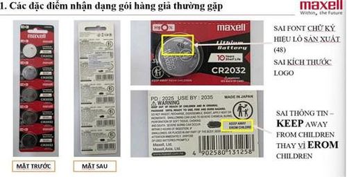 Một số hướng dẫn phân biệt pin thật - pin giả của nhà phân phối