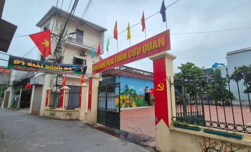 Nhà văn hóa thôn Cựu Quán, xã Hoài Đức. Ảnh; VH