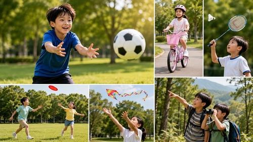 Các hoạt động ngoài trời giúp trẻ luyện khả năng phối hợp hai mắt, tăng cường thị giác chiều sâu và giảm áp lực nhìn gần liên tục