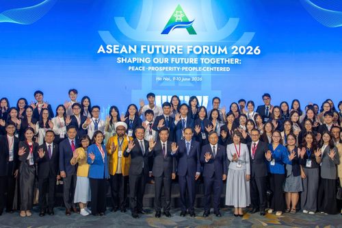  Các đại biểu dự phiên bế mạc Diễn đàn Tương lai ASEAN lần thứ 3 (AFF 2026). Ảnh: VIẾT CHUNG 