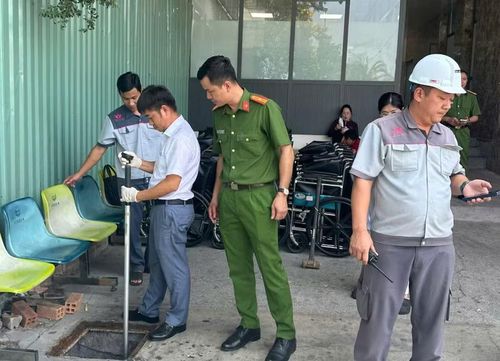 Cơ quan chức năng kiểm tra việc xả thải của bệnh viện S.I.S Cần Thơ.
