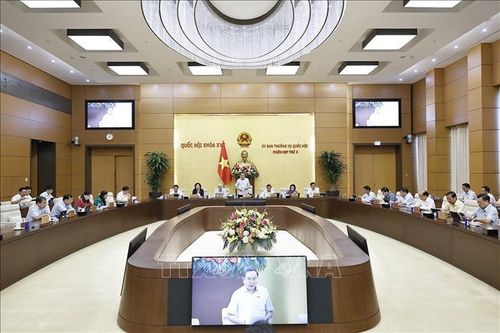 Chủ tịch Quốc hội Trần Thanh Mẫn phát biểu tại Phiên họp. Ảnh: Doãn Tấn/TTXVN.