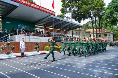 Chiến sĩ mới tham dự Lễ tuyên thệ.