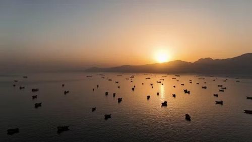 Các tàu biển neo đậu tại eo biển Hormuz, nhìn từ bán đảo Musandam của Oman