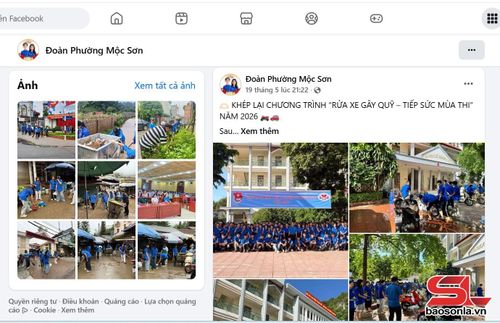 Fanpage Đoàn phường Mộc Sơn đăng tải hoạt động ý nghĩa, thiết thực. 