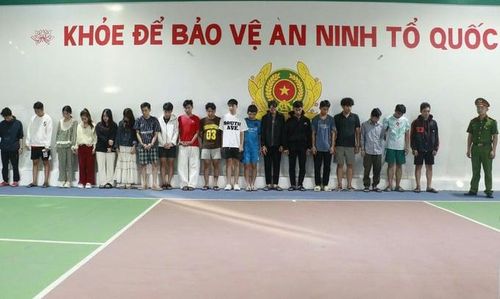 Các đối tượng bị bắt giữ. Ảnh: Công an Nghệ An