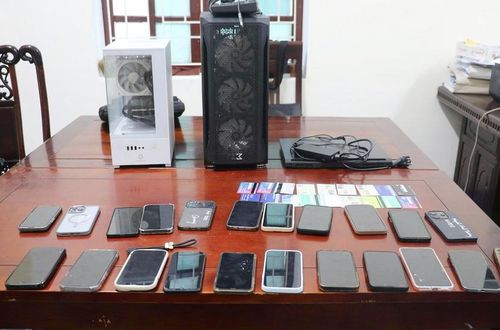 Tang vật vụ án thu giữ được. Ảnh: Công an Nghệ An