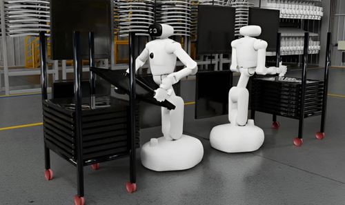 Robot nhà máy trí tuệ nhân tạo của NVIDIA và tập đoàn LG. (Nguồn: Interesting Engineering)