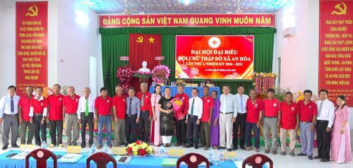 Đại hội Đại biểu Hội Chữ thập đỏ xã An Hòa, tỉnh Đồng Tháp lần thứ I, nhiệm kỳ 2026-2031. (Ảnh: An Nam).