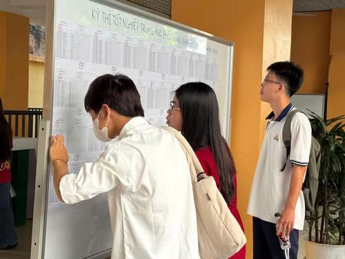 Thí sinh dự thi tại Điểm thi Trường THCS Ngô Sĩ Liên, phường Cửa Nam, Hà Nội.