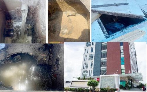 Nước thải xả ra môi trường. (Ảnh:CA)