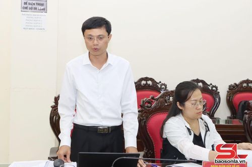Lãnh đạo Ban Tuyên giáo và Dân vận Tỉnh ủy phát biểu tại cuộc giám sát.