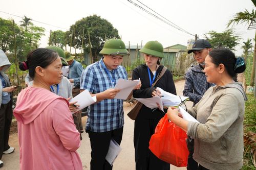 Nhiệm vụ GPMB dự án Khu đô thị thể thao Quốc tế Hà Nội được xã Hồng Vân triển khai quyết liệt nhằm đảm bảo tiến độ. Ảnh: Vũ Hậu.
