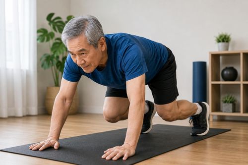 Gấu bò là một dạng vận động cơ bản nhưng có khả năng kích hoạt đồng thời nhiều nhóm cơ quan trọng.