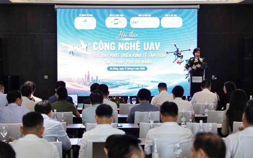 Quang cảnh Hội thảo “Công nghệ UAV - Thúc đẩy phát triển kinh tế tầm thấp tại TP Đà Nẵng”