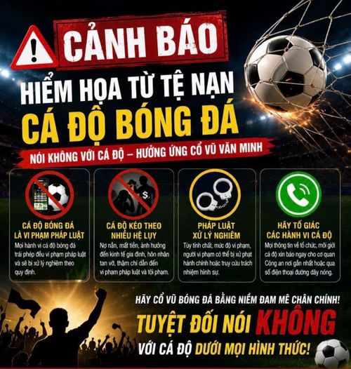 Cảnh báo hệ lụy từ tệ nạn cá độ bóng đá trước thềm World Cup 2026.