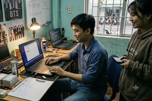 “Cài Win dạo” một thời khá thịnh hành. Ảnh được tạo bằng AI (Gemini).