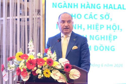Đại sứ Ả Rập Xê Út tại Việt Nam, Thamer Mohammed A. Algosaibi phát biểu tại hội thảo