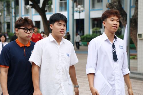 Thí sinh tại Điểm thi THCS Thành Công (Hà Nội). Ảnh: An Nhiên