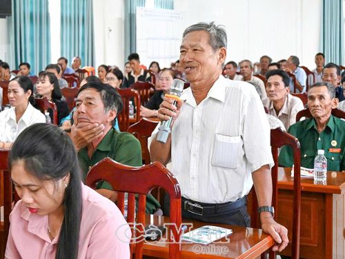 Ông Lê Hoàng Huynh (cử tri ấp Thống Nhất) kiến nghị chính quyền địa phương cùng các cơ quan chức năng cần sớm hoàn thiện, nâng cấp một số cầu giao thông nông thôn.