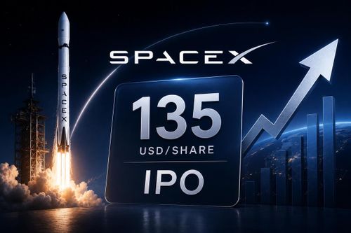 SpaceX IPO 135 USD/cổ phiếu, định giá 1.770 tỷ USD. Ảnh minh họa