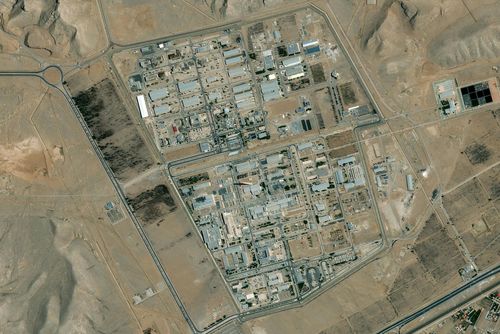Ảnh vệ tinh cơ sở hạt nhân Isfahan của Iran sau vụ tấn công hồi tháng 6/2025 của Israel. Ảnh: Planet Labs PBC.
