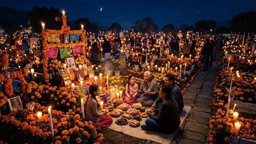 Lễ hội người chết (Día de los Muertos) truyền tải triết lý sâu sắc về vòng luân hồi của người dân Mexico. (Ảnh: TMIG)