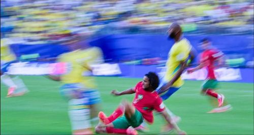  Lối chơi rất nhiệt của Ayyoub Bouaddi mang tính biểu tượng của Morocco là không hề sợ hãi. 