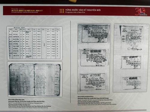 Một trong những bộ Hồ sơ Đại học Texas Tech đã số hóa và trao trả cho Việt Nam.