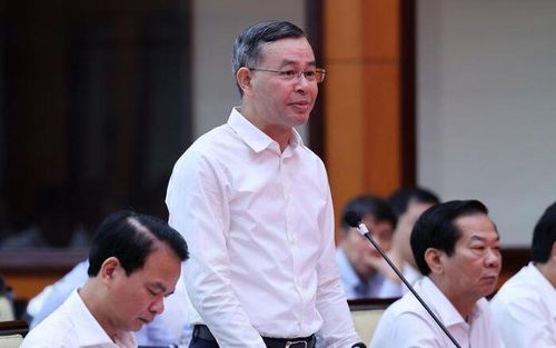Bộ trưởng Bộ Tài chính Ngô Văn Tuấn phát biểu tại buổi làm việc - Ảnh: VGP/Phương Nguyên