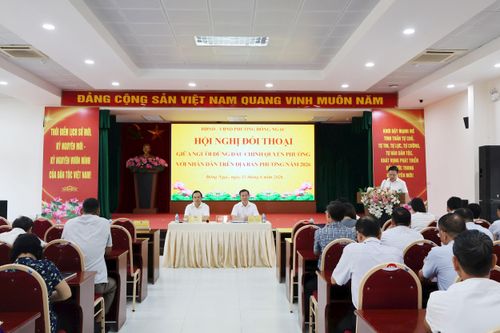 Hội nghị đối thoại với tinh thần dân chủ, công khai, minh bạch, có trọng tâm, trọng điểm, đặt lợi ích của Nhân dân lên trên hết, trước hết. Ảnh: PV