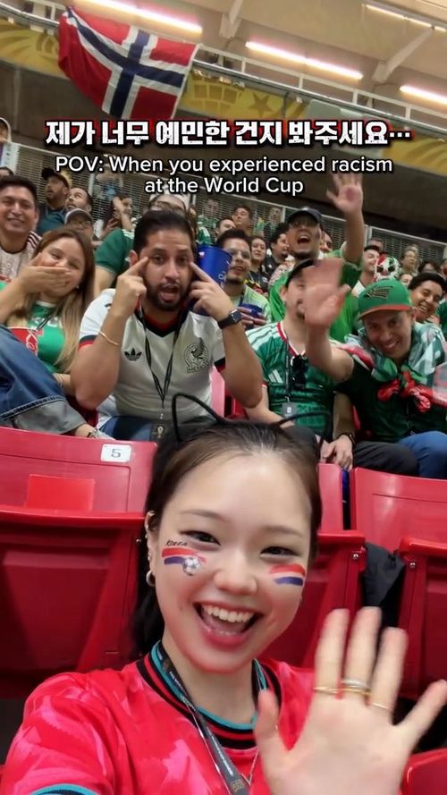  Nữ YouTuber Hàn Quốc Ino Cat đăng tải đoạn video, tố bị phân biệt chủng tộc tại World Cup. Ảnh: Instagram nhân vật. 