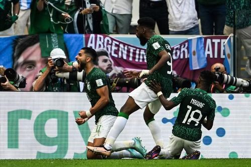 Ả Rập Xê Út từng thắng Argentina ở World Cup 2022, nhưng sau đó vẫn bị loại từ vòng bảng. Ảnh: AFP.