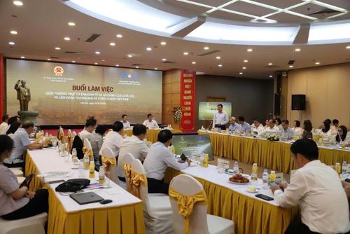 Quang cảnh buổi làm việc.