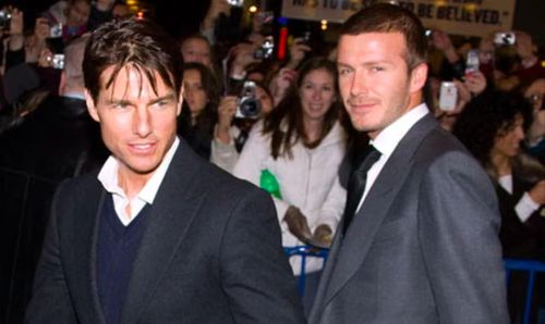 David Beckham và Tom Cruise quen biết từ năm 2003.