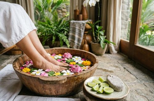 Áp dụng đúng quy trình chăm sóc, bạn sẽ có gót chân mềm mại ngay. Ảnh: IG