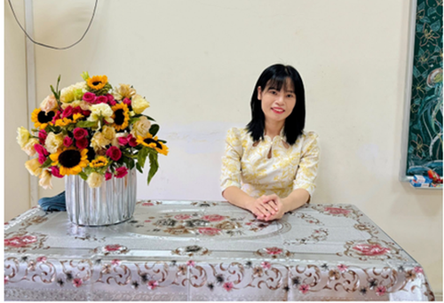 Cô giáo Lê Trần Diệu Thu. Ảnh: NVCC.