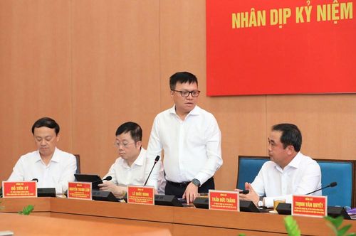 Tổng Biên tập Báo Nhân Dân Lê Quốc Minh phát biểu