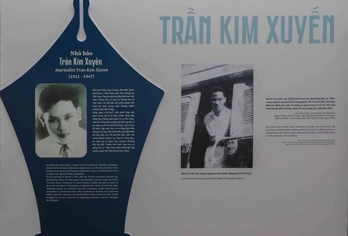Nhà báo Trần Kim Xuyến (1921 - 1947), là nhà báo Thông tấn xã đầu tiên hy sinh trong kháng chiến chống Pháp. Ông anh dũng hy sinh năm 1947 tại Chương Mỹ, Hà Nội khi đang làm nhiệm vụ. Ảnh: Phan Phương – TTXVN