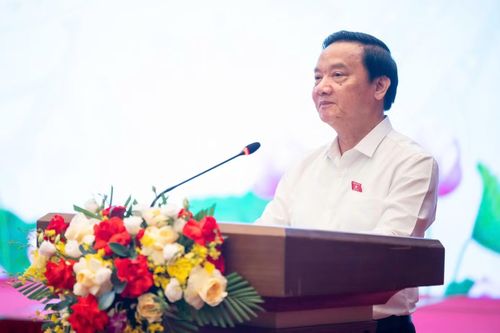 Phó Chủ tịch Quốc hội Nguyễn Khắc Định phát biểu. Ảnh: QH.