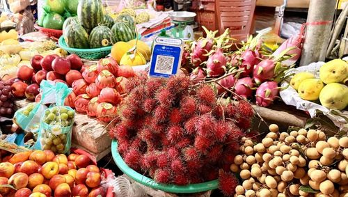 Các mã QR giúp người mua thuận tiện trong thanh toán.