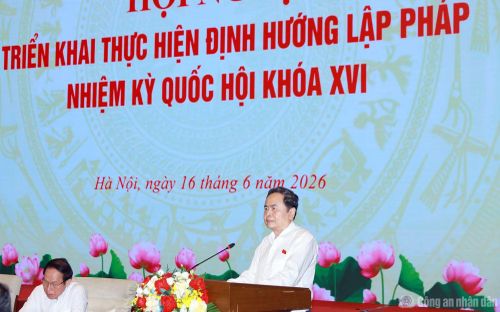 Chủ tịch Quốc hội Trần Thanh Mẫn nhấn mạnh, nhiệm kỳ Quốc hội khóa XVI đặt ra khối lượng công việc rất lớn với 192 nhiệm vụ xây dựng pháp luật.
