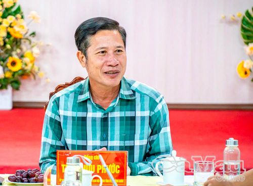 Đồng chí Trần Hữu Phước, Ủy viên Ban Thường vụ Tỉnh ủy, Trưởng Ban Nội chính Tỉnh ủy phát biểu tại buổi làm việc.