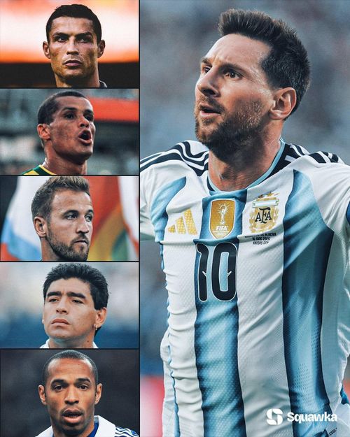  Một kỷ lục thú vị khác cũng được Messi là cầu thủ có nhiều bàn thắng nhất ở World Cup kể từ khi bước sang tuổi 35, với tổng cộng 10 bàn thắng. Để so sánh, trong tất cả lần tham dự World Cup, Cristiano Ronaldo, Rivaldo, Harry Kane và Diego Maradona đều chỉ 8 bàn thắng. 